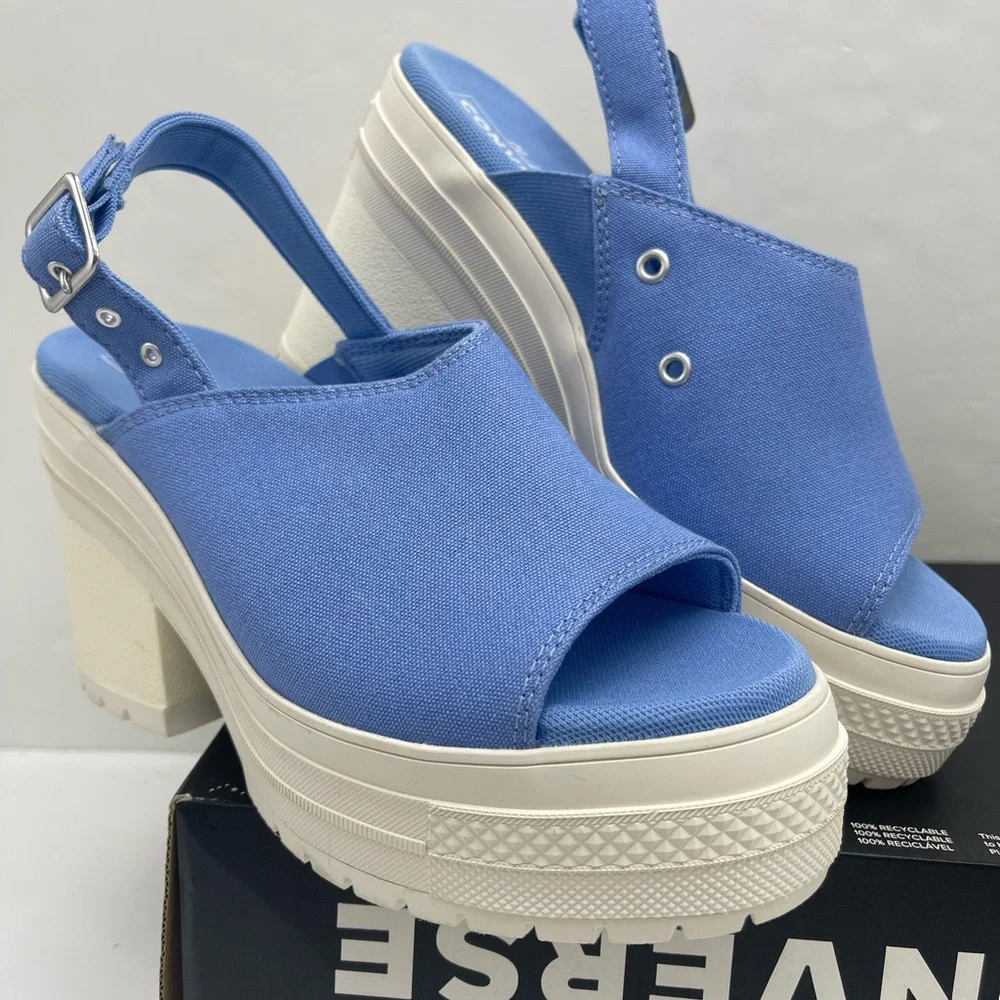 Converse WMNS A13810F
CHUCK 70 DE LUXE HEEL MULE OX OPEN SKY/EGRET Platform Heel - Picture 4 of 16